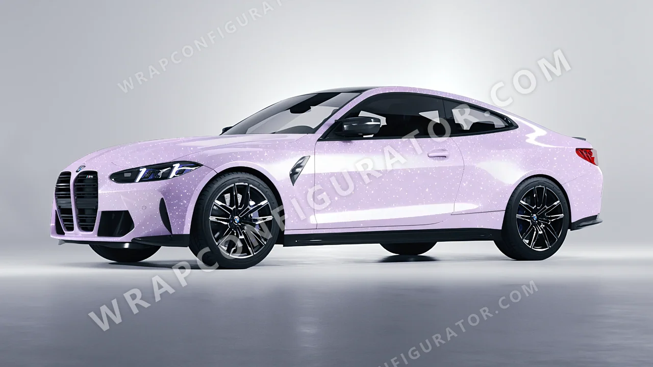 Purple BMW M4 Coupe 2024 wrapped in Colourshield PPF by HyperPro Light Purple GPF09-P