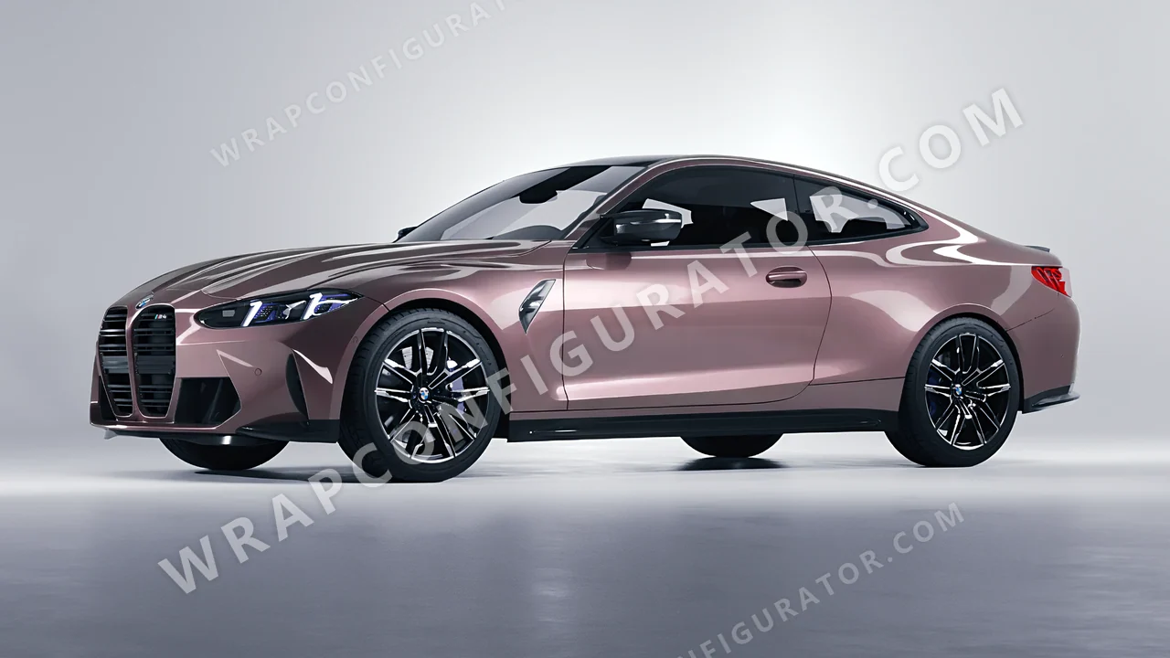 Purple BMW M4 Coupe 2024 wrapped in Colourshield PPF by HyperPro Mauve Purple GAF58-P