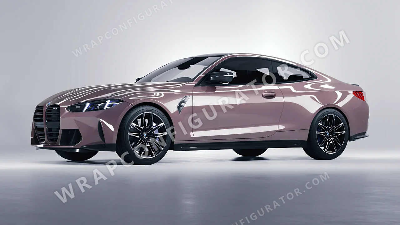 Purple BMW M4 Coupe 2024 wrapped in Inozetek Dynamic PPF Misty Purple DPPF707