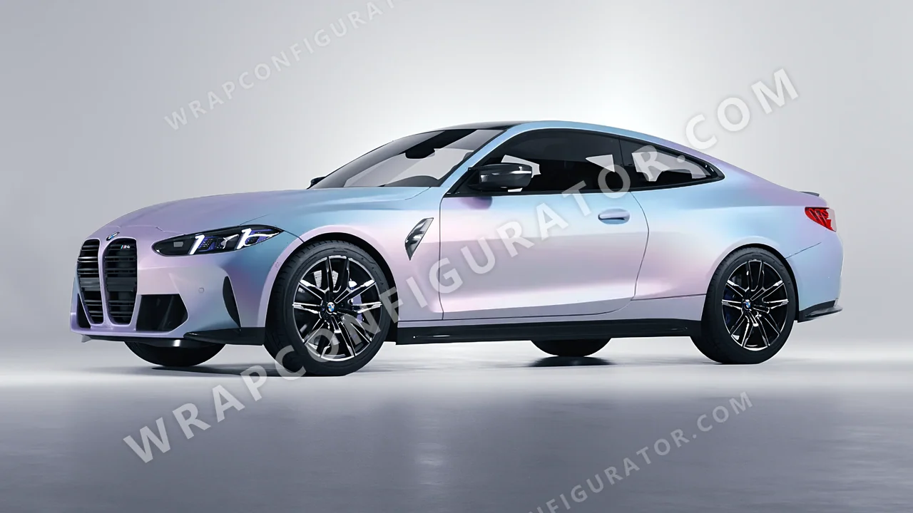 Purple BMW M4 Coupe 2024 wrapped in ORACAL Matt Amethyst 970RA-316M