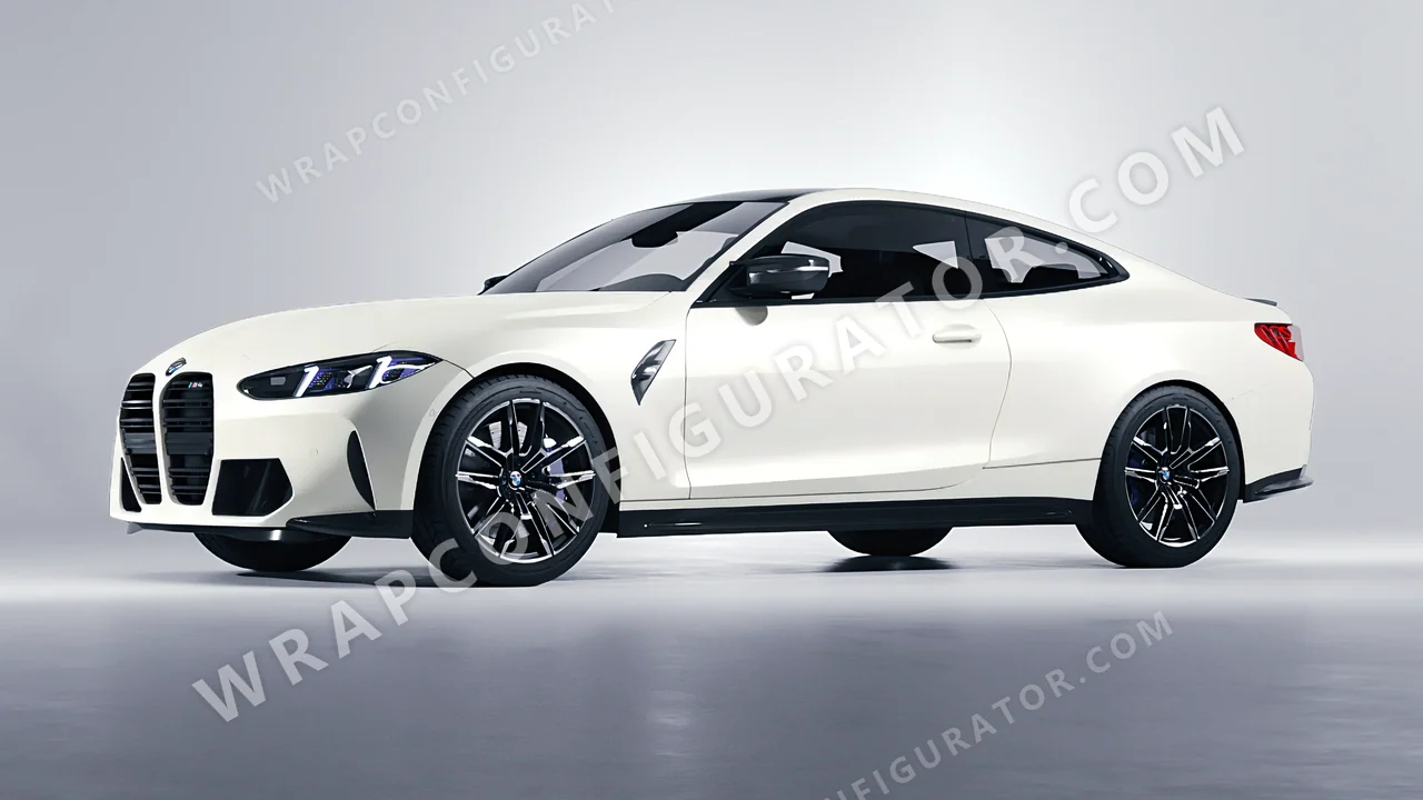 White BMW M4 Coupe 2024 wrapped in Colourshield PPF by HyperPro White MF14-P