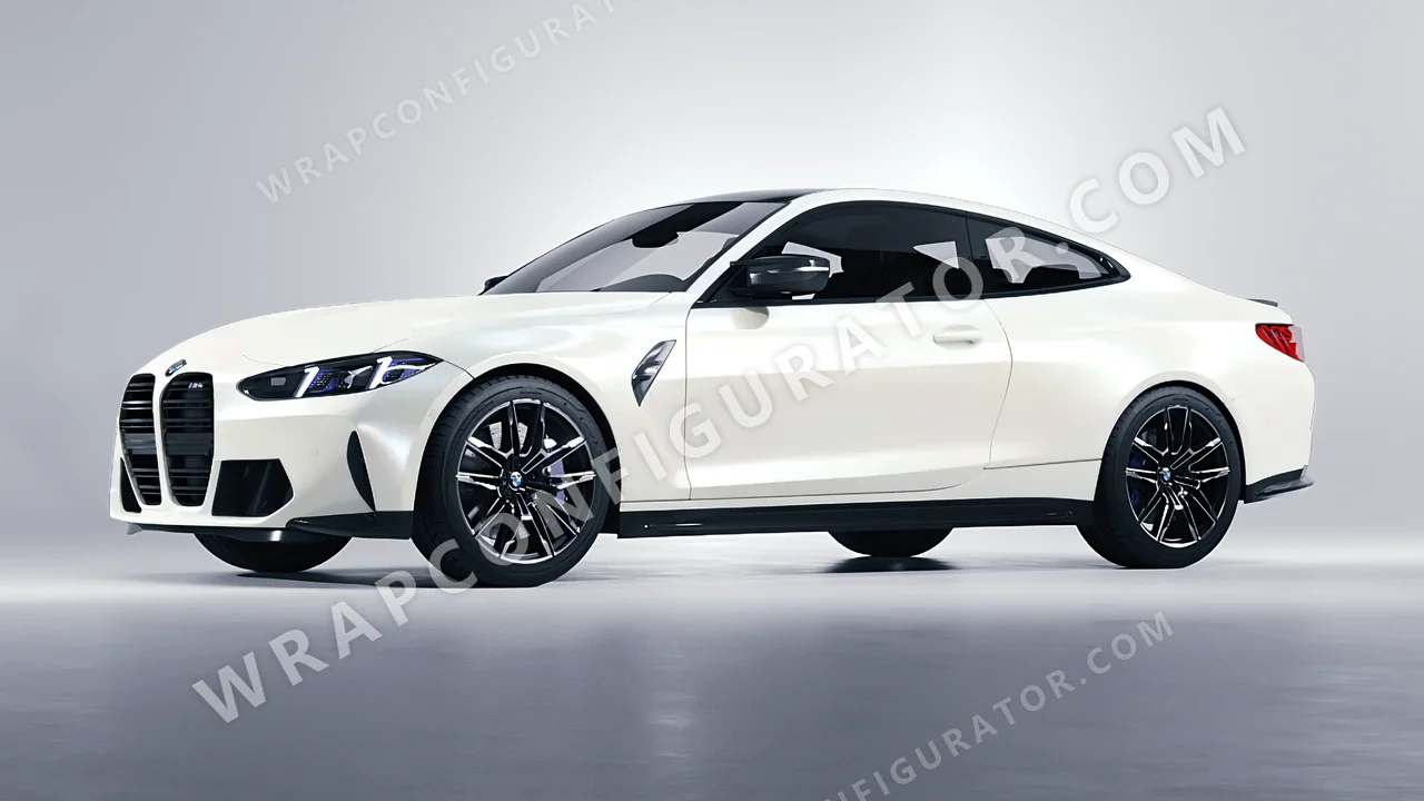 White BMW M4 Coupe 2024 wrapped in Inozetek Dynamic PPF White DPPF807