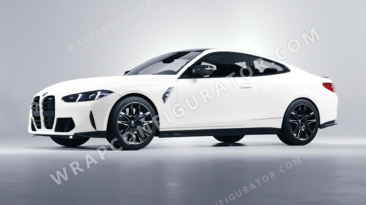 White BMW M4 Coupe 2024 wrapped in Inozetek Dynamic PPF White DPPF816