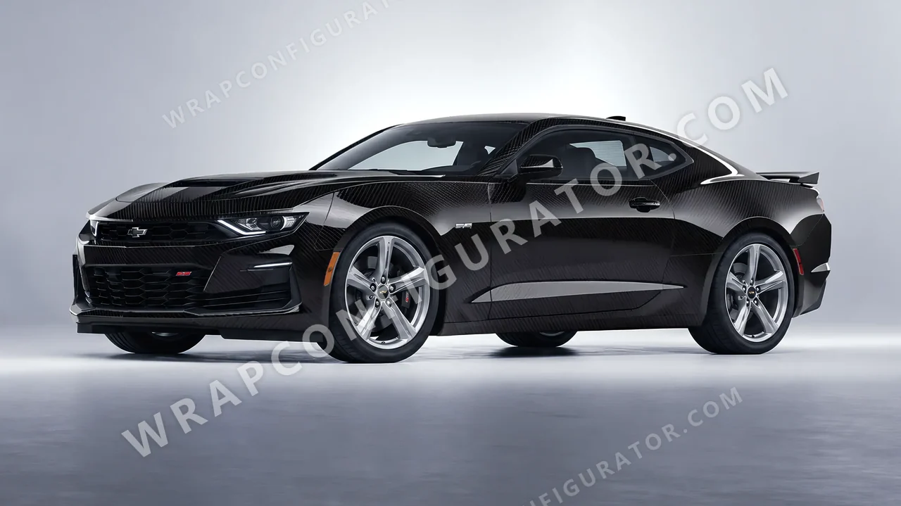 Black Chevrolet Camaro SS 2020 wrapped in Colourshield PPF by HyperPro Black 6D01B-P