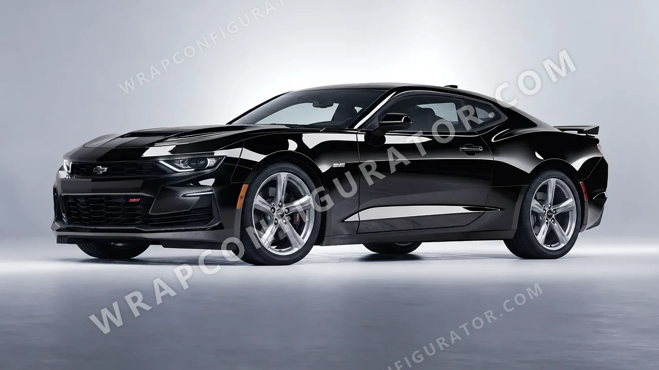 Black Chevrolet Camaro SS 2020 wrapped in Colourshield PPF by HyperPro Black HGF01-P