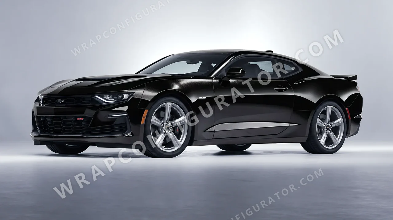 Black Chevrolet Camaro SS 2020 wrapped in Colourshield PPF by HyperPro Black HGM23-P