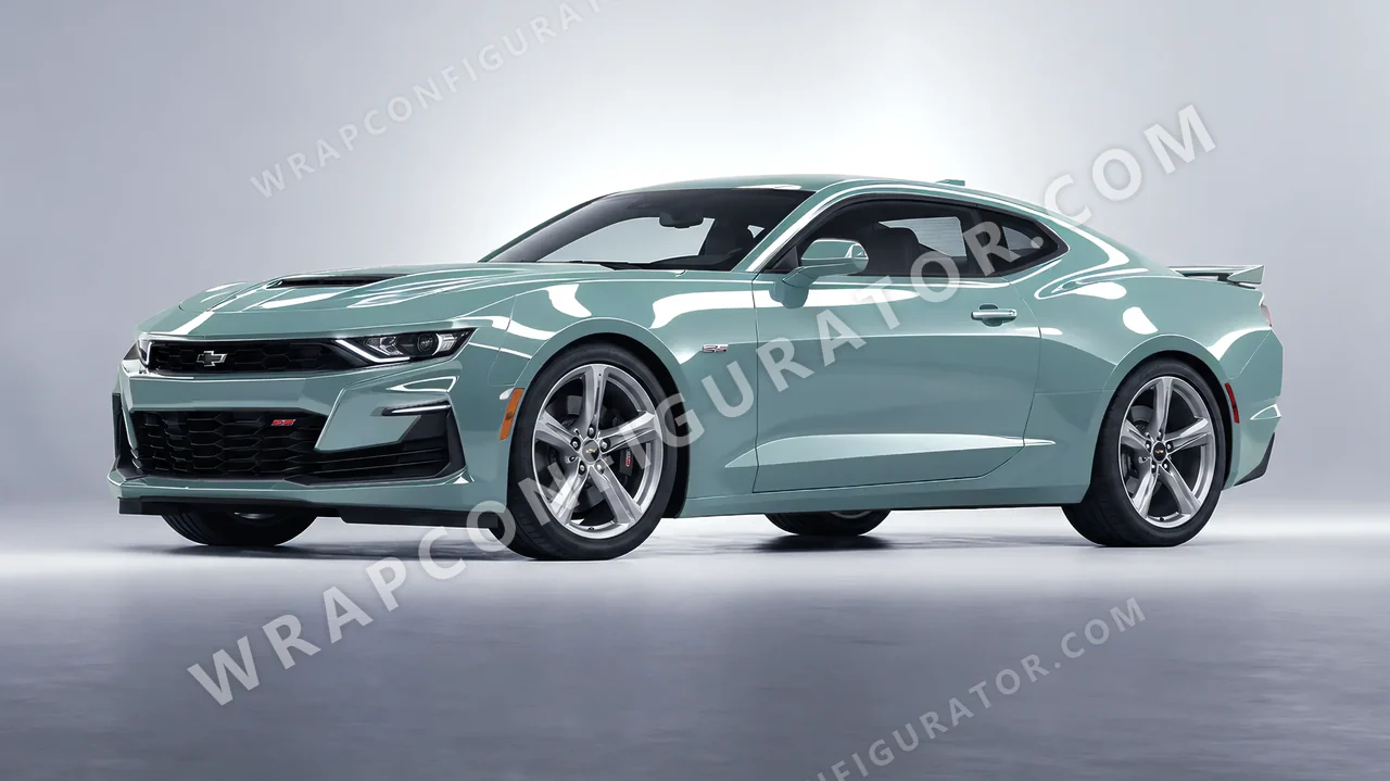 Blue Chevrolet Camaro SS 2020 wrapped in Colourshield PPF by HyperPro Shadow Blue HGF73-P