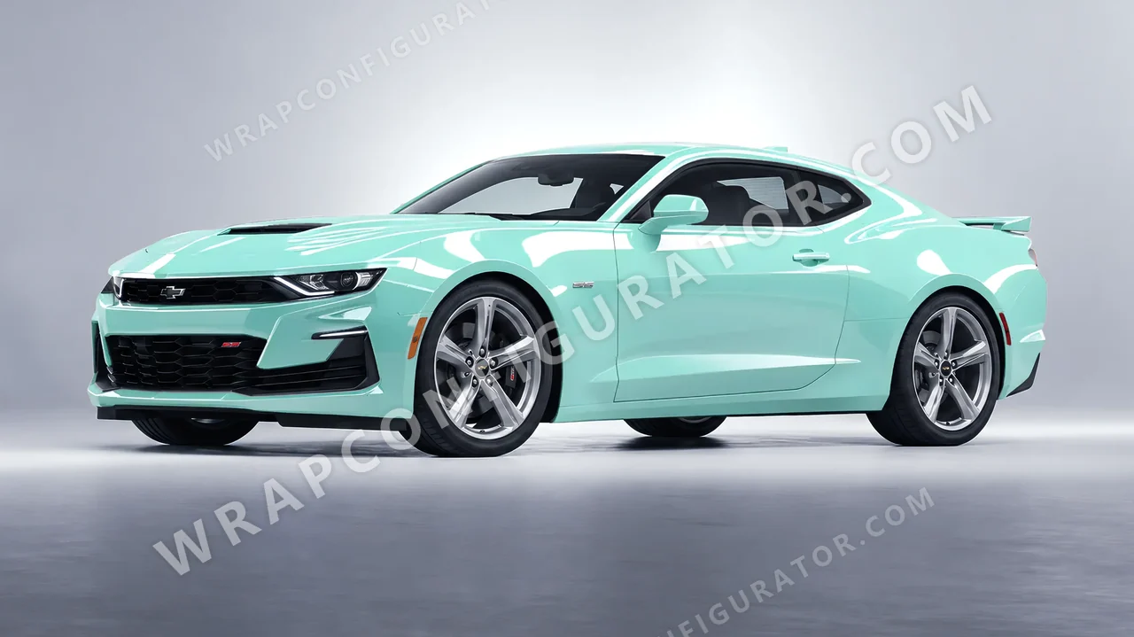 Blue Chevrolet Camaro SS 2020 wrapped in Colourshield PPF by HyperPro Tiffany HGF12-P