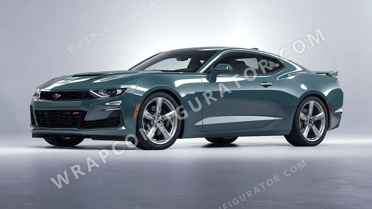 Blue Chevrolet Camaro SS 2020 wrapped in Inozetek Dynamic PPF Copaze Blue CPZE101