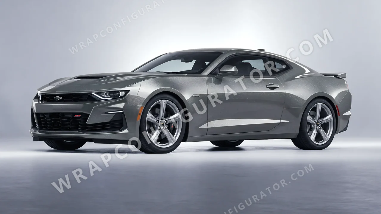Grey Chevrolet Camaro SS 2020 wrapped in Avery Dennison Grey SW900-807-M