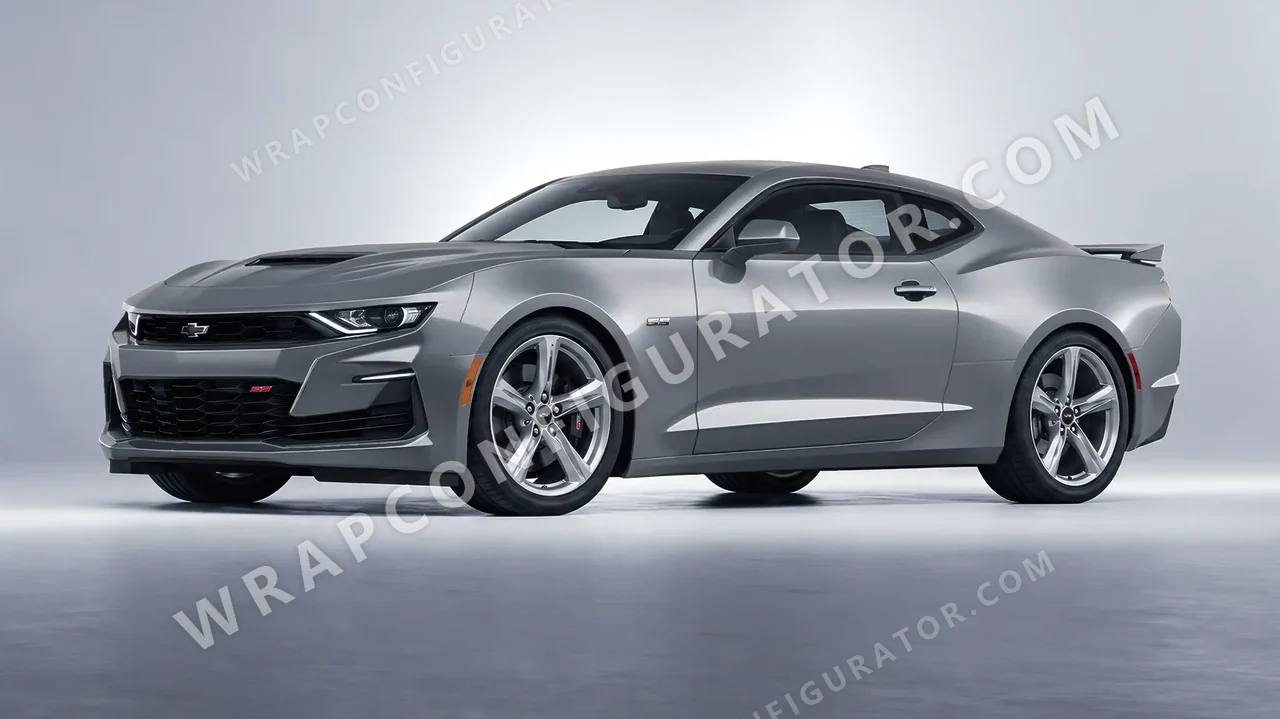 Grey Chevrolet Camaro SS 2020 wrapped in Avery Dennison Grey SW900-833-O