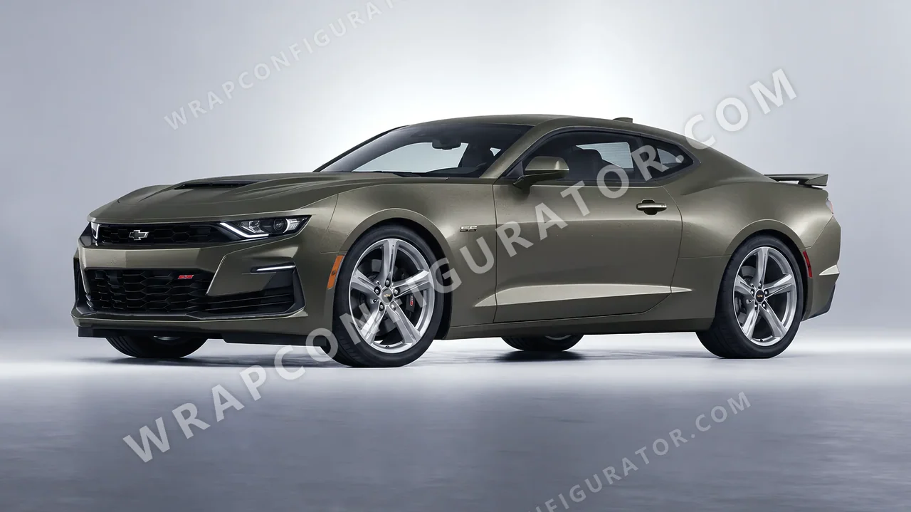 Grey Chevrolet Camaro SS 2020 wrapped in Avery Dennison Gunmetal SW900-840-M