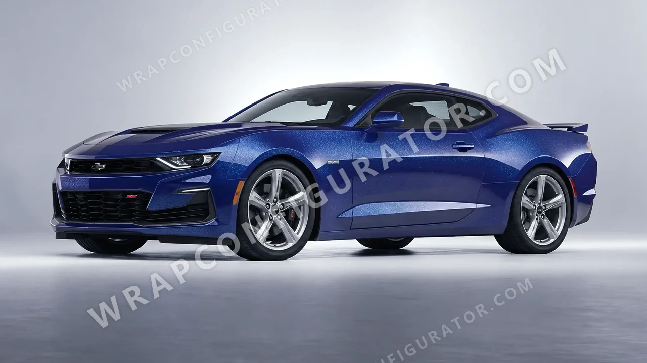 Grey Chevrolet Camaro SS 2020 wrapped in Avery Dennison Magnetic Burst SW900-679-M