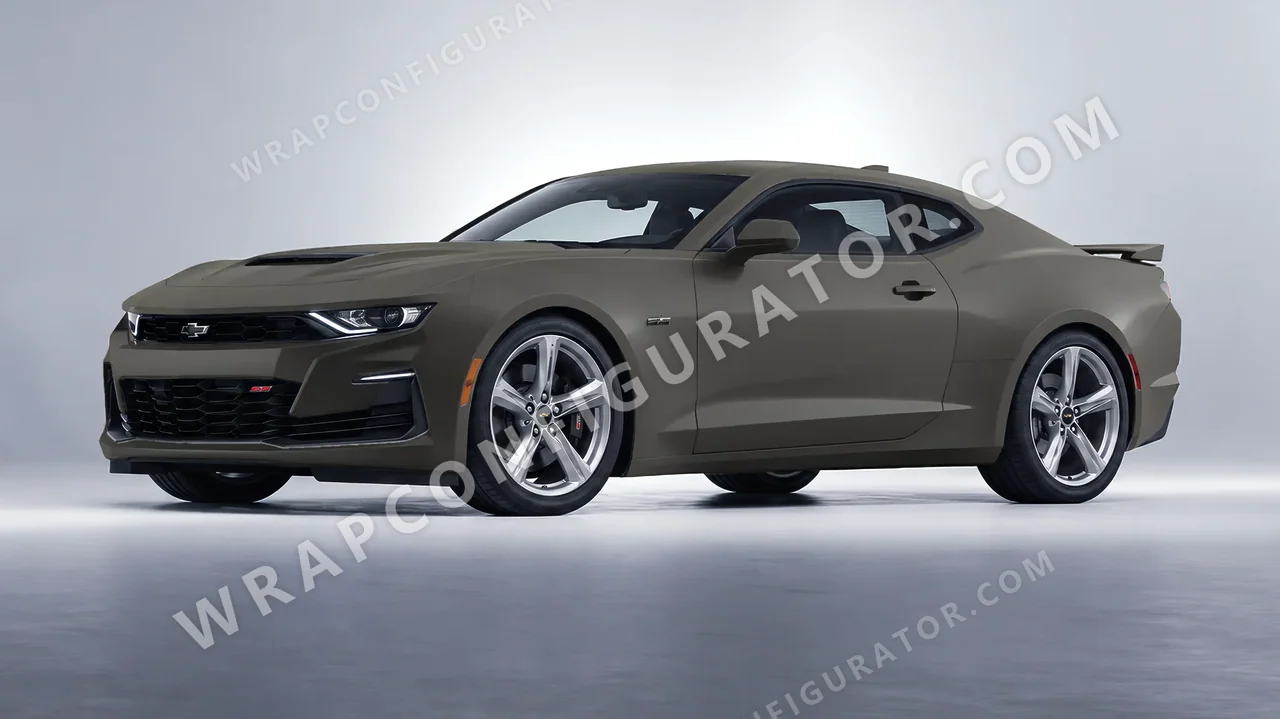 Grey Chevrolet Camaro SS 2020 wrapped in Colourshield PPF by HyperPro AMG Gray SMF28-P