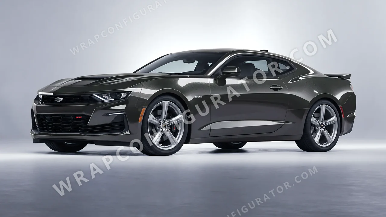 Grey Chevrolet Camaro SS 2020 wrapped in Colourshield PPF by HyperPro Dark Gray HGM70-P