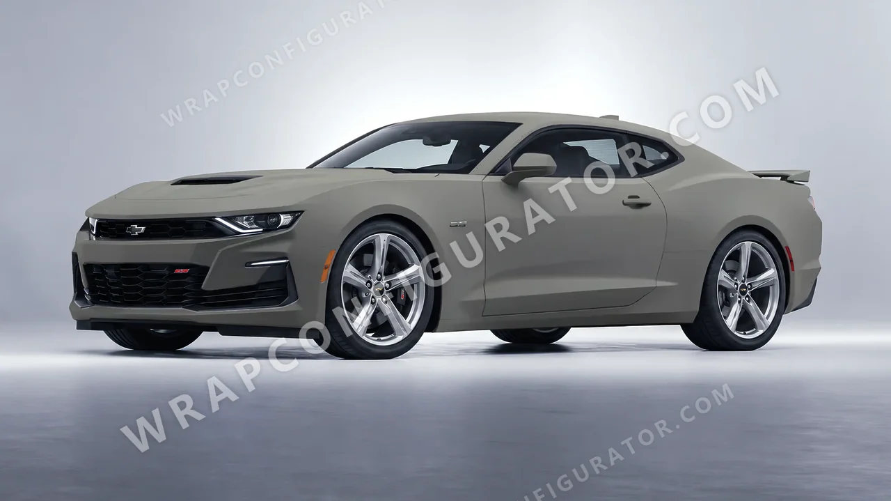 Grey Chevrolet Camaro SS 2020 wrapped in Colourshield PPF by HyperPro Shadow Gray SMF24-P