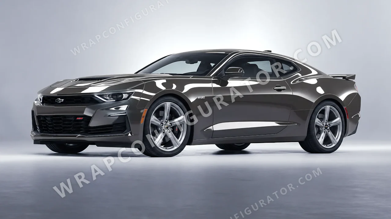 Grey Chevrolet Camaro SS 2020 wrapped in Colourshield PPF by HyperPro Space Gray HGF05-P