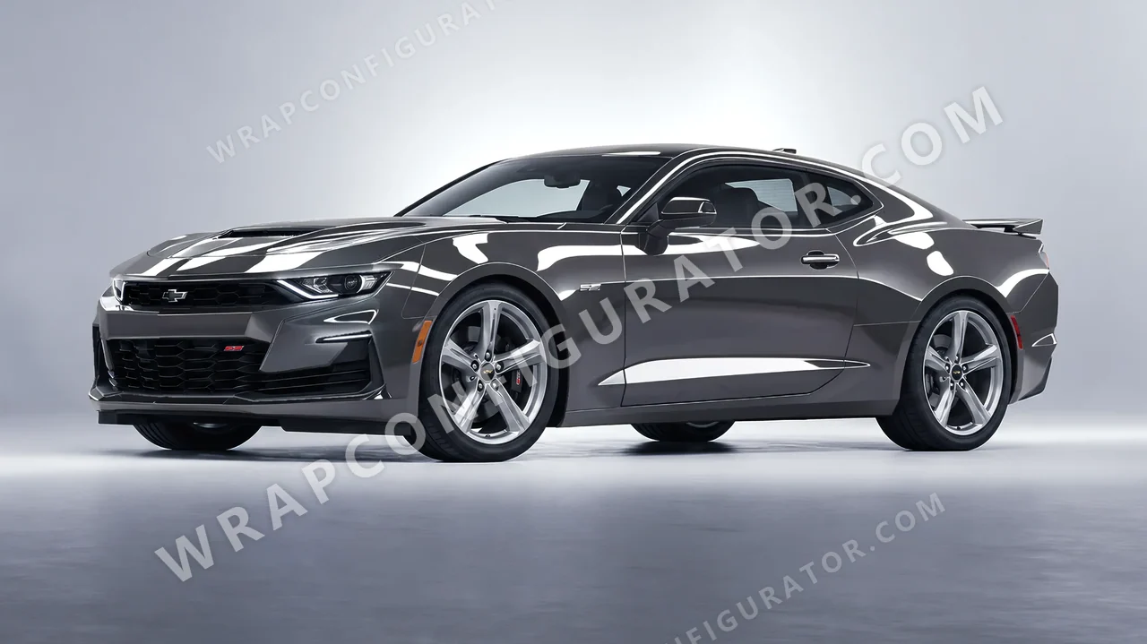 Grey Chevrolet Camaro SS 2020 wrapped in Inozetek Dynamic PPF Falcon Grey DPPF905