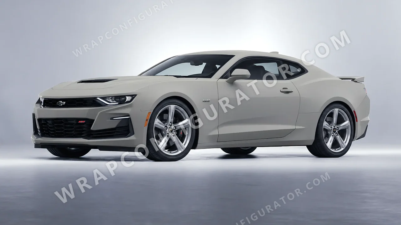 Grey Chevrolet Camaro SS 2020 wrapped in Inozetek Dynamic PPF Shark Grey DPPF818
