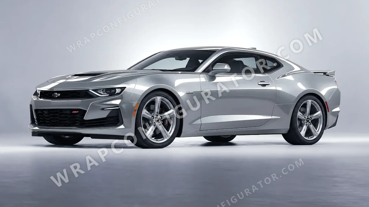 Grey Chevrolet Camaro SS 2020 wrapped in Inozetek Dynamic PPF Silver Bullet DPPF912