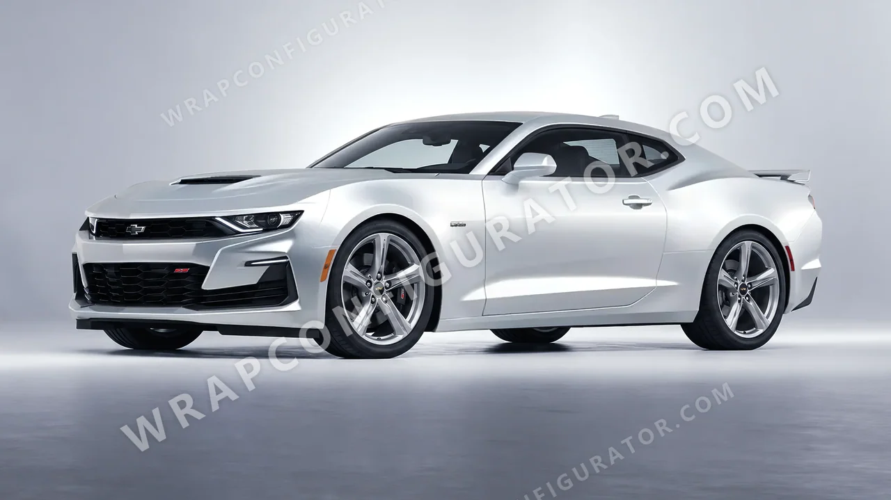 Grey Chevrolet Camaro SS 2020 wrapped in Inozetek Dynamic PPF Silver DPPF803