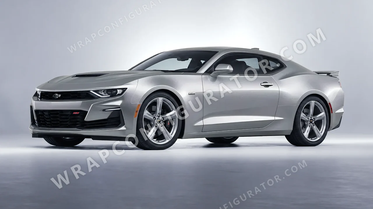Grey Chevrolet Camaro SS 2020 wrapped in Inozetek Dynamic PPF Silver DPPF808