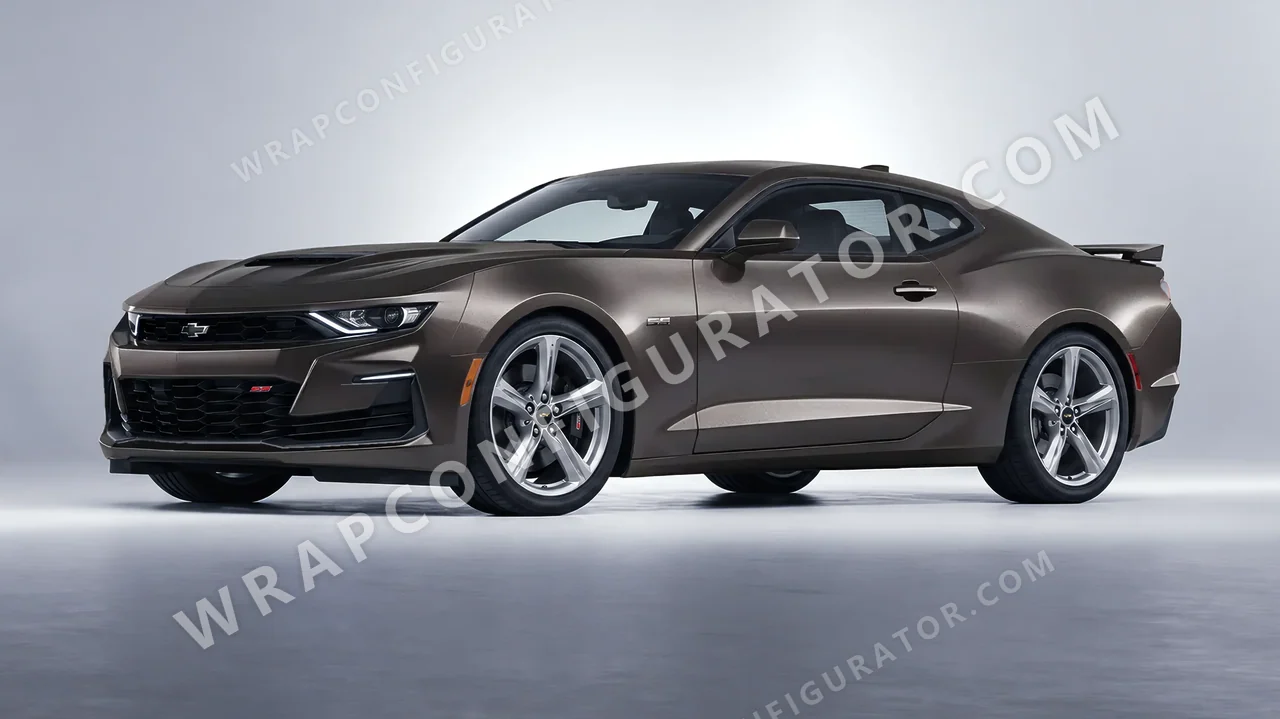 Grey Chevrolet Camaro SS 2020 wrapped in Inozetek Dynamic PPF Tungsten Grey DPPF811