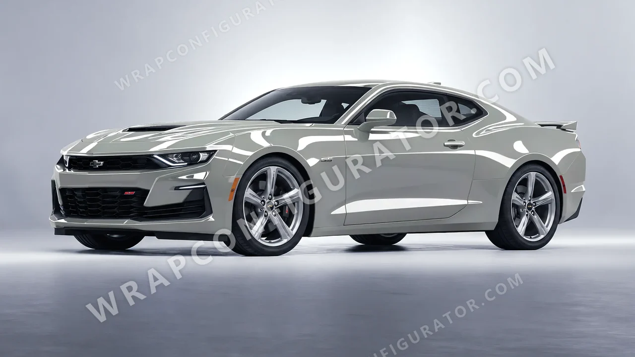 Grey Chevrolet Camaro SS 2020 wrapped in KPMF Ominous Grey K75415