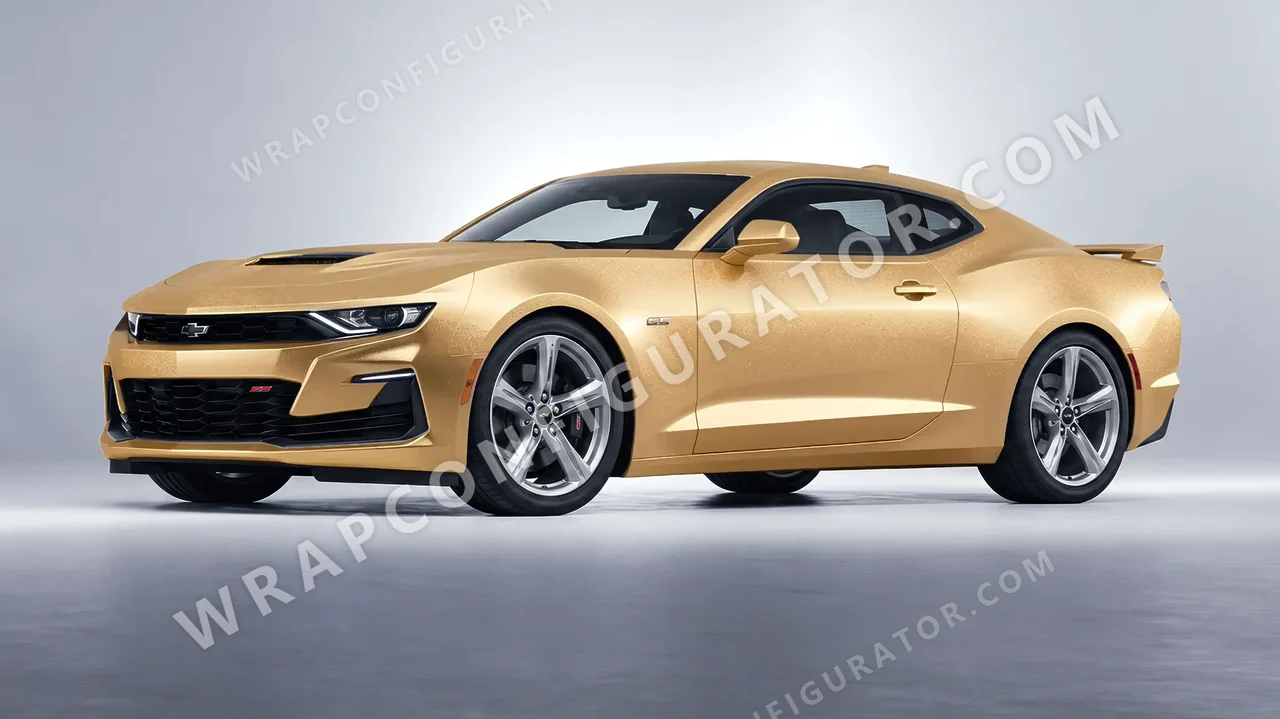 Grey Chevrolet Camaro SS 2020 wrapped in ORACAL Pyrite 970RA-926M
