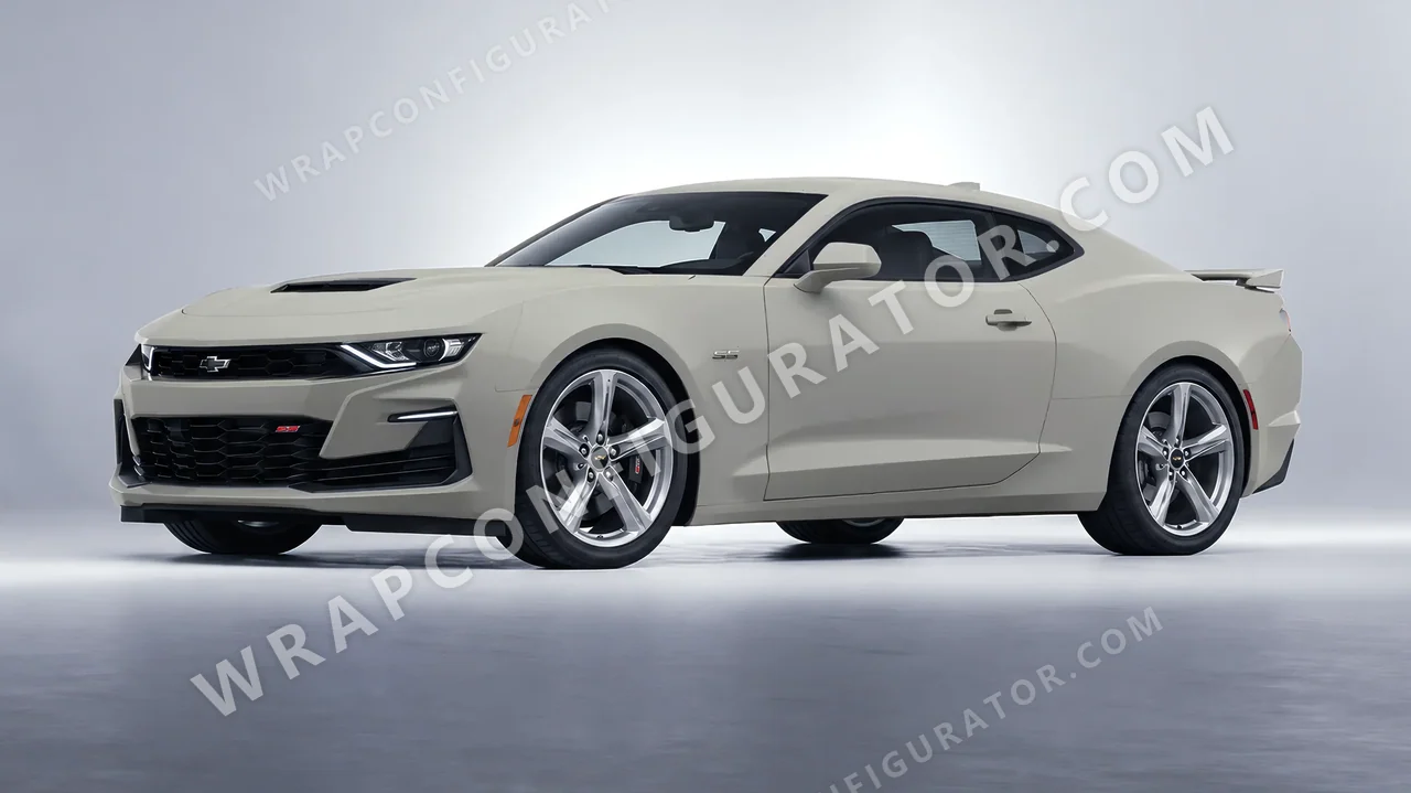 Grey Chevrolet Camaro SS 2020 wrapped in ORACAL Telegrey 970RA-076M