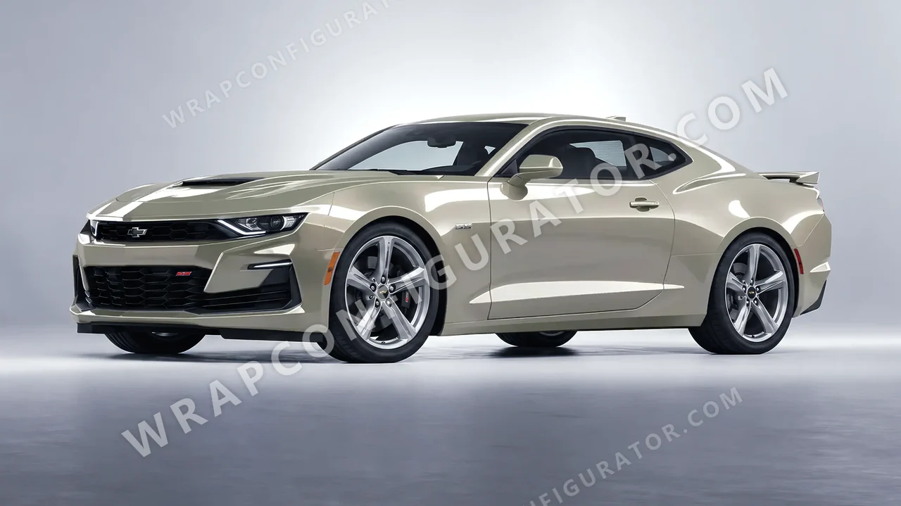 Grey Chevrolet Camaro SS 2020 wrapped in ORACAL Zinc 970RA-934G