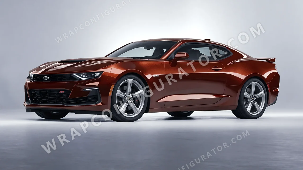 Orange Chevrolet Camaro SS 2020 wrapped in Colourshield PPF by HyperPro Copper HGM77-P