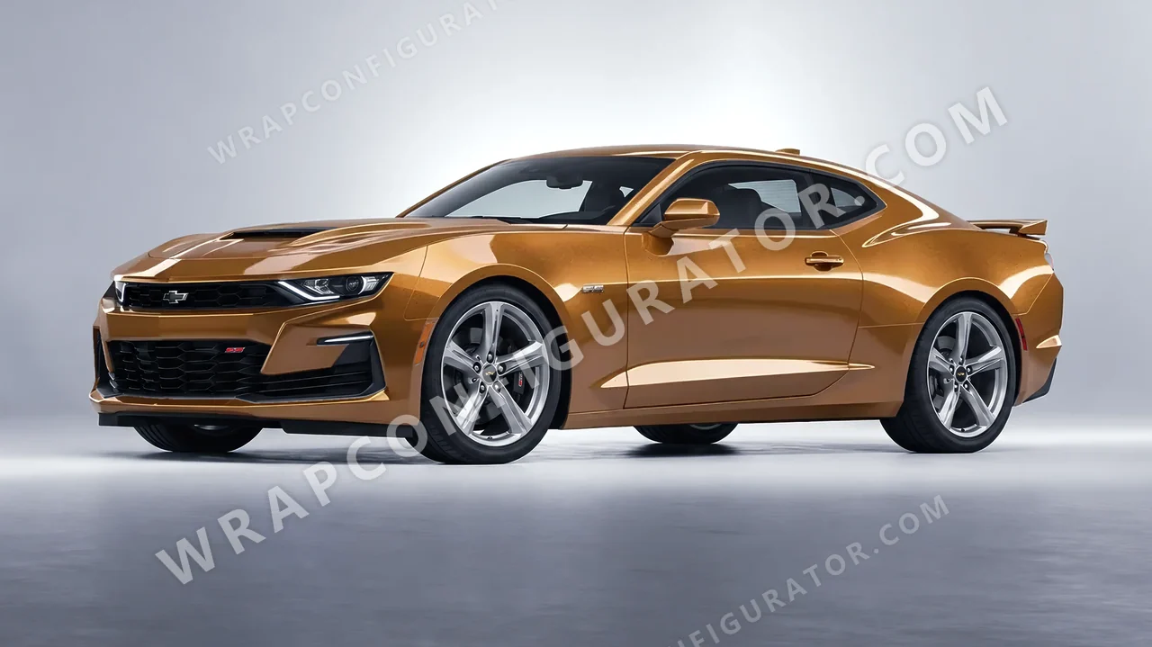 Orange Chevrolet Camaro SS 2020 wrapped in Inozetek Dynamic PPF Bronze DPPF928
