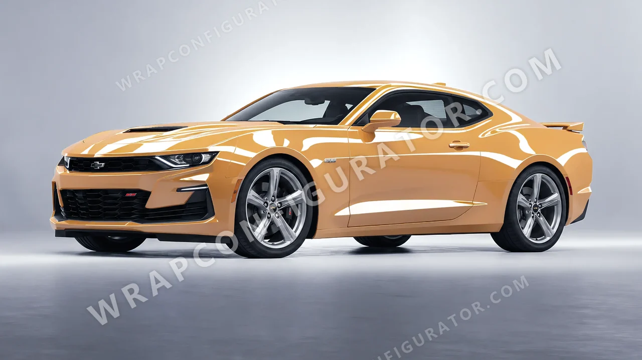 Orange Chevrolet Camaro SS 2020 wrapped in ORACAL Copper Kiss 970RA-313G