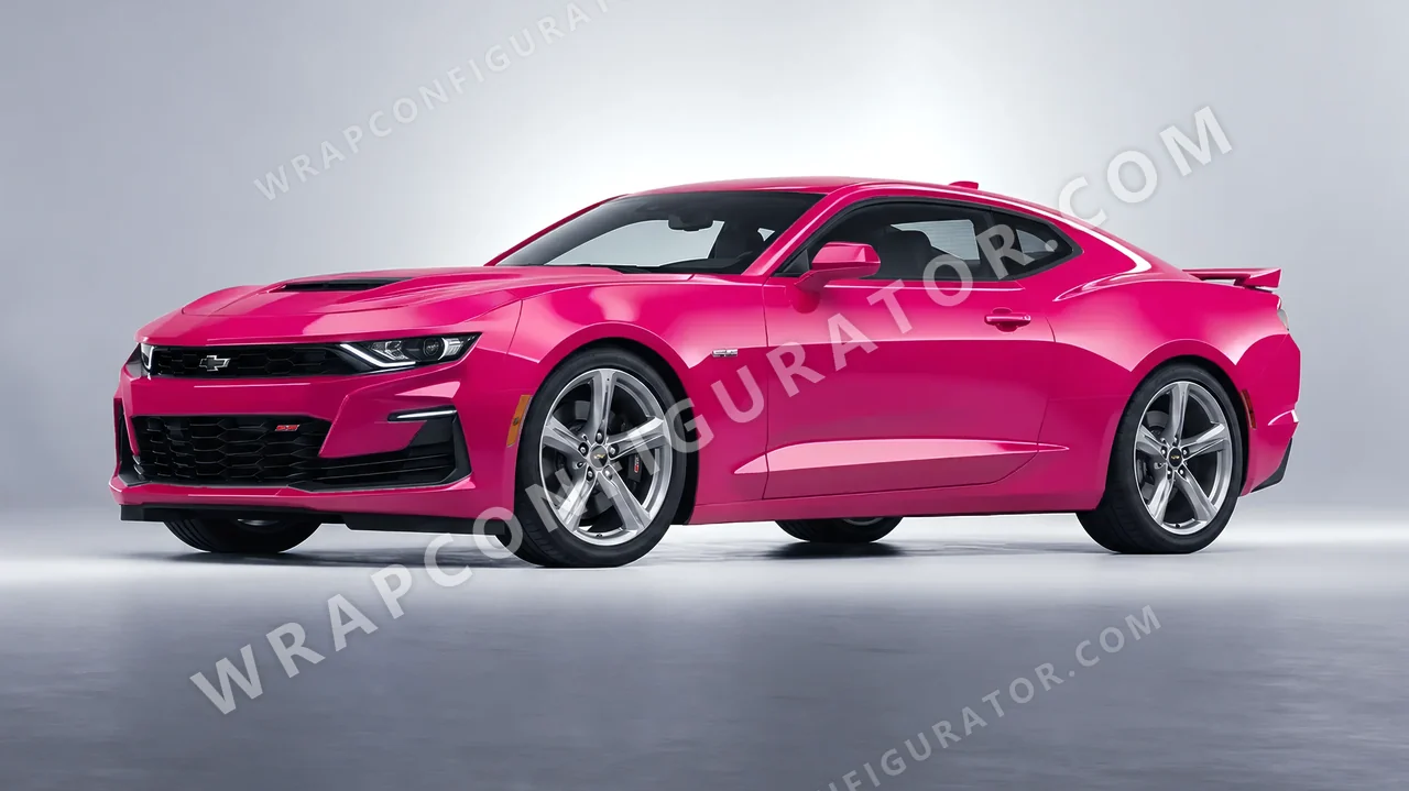 Pink Chevrolet Camaro SS 2020 wrapped in Avery Dennison Pool Party Pink SW900-517-O