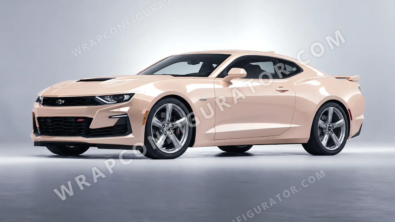 Pink Chevrolet Camaro SS 2020 wrapped in Colourshield PPF by HyperPro Champagne Pink HGM73-P