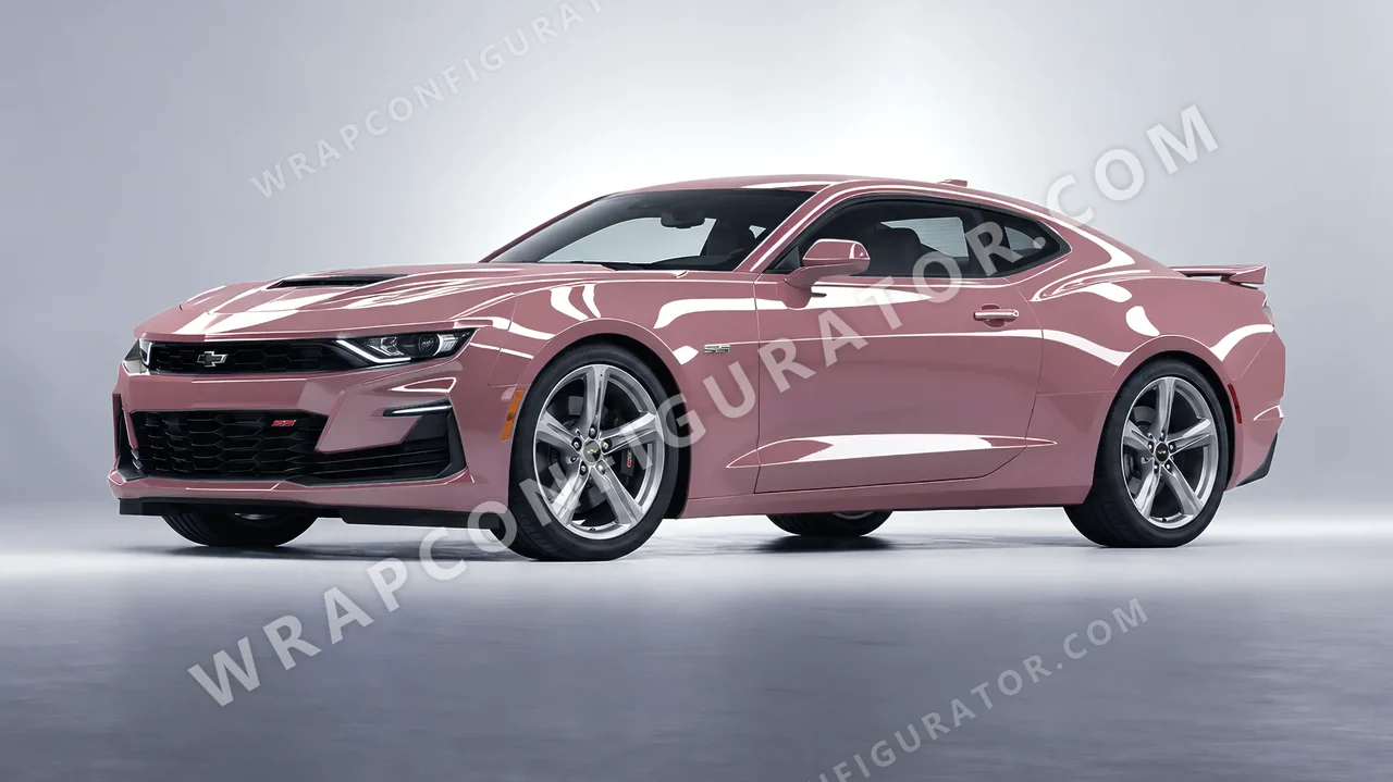 Pink Chevrolet Camaro SS 2020 wrapped in Colourshield PPF by HyperPro Dried Pink HGF85-P