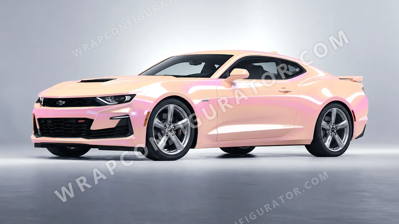 Pink Chevrolet Camaro SS 2020 wrapped in Colourshield PPF by HyperPro Pink CGM03-P