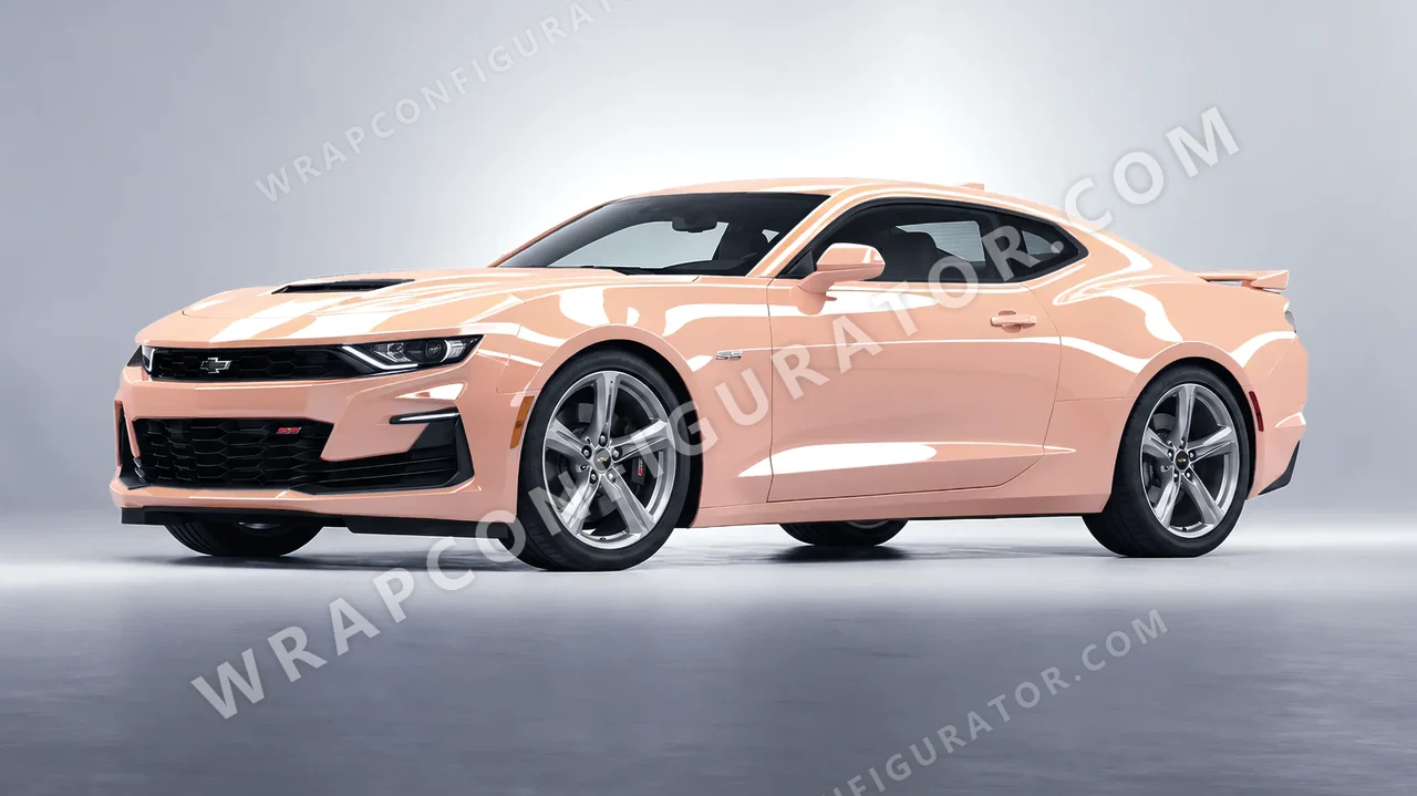 Pink Chevrolet Camaro SS 2020 wrapped in Colourshield PPF by HyperPro Soft Pink HGF74-P