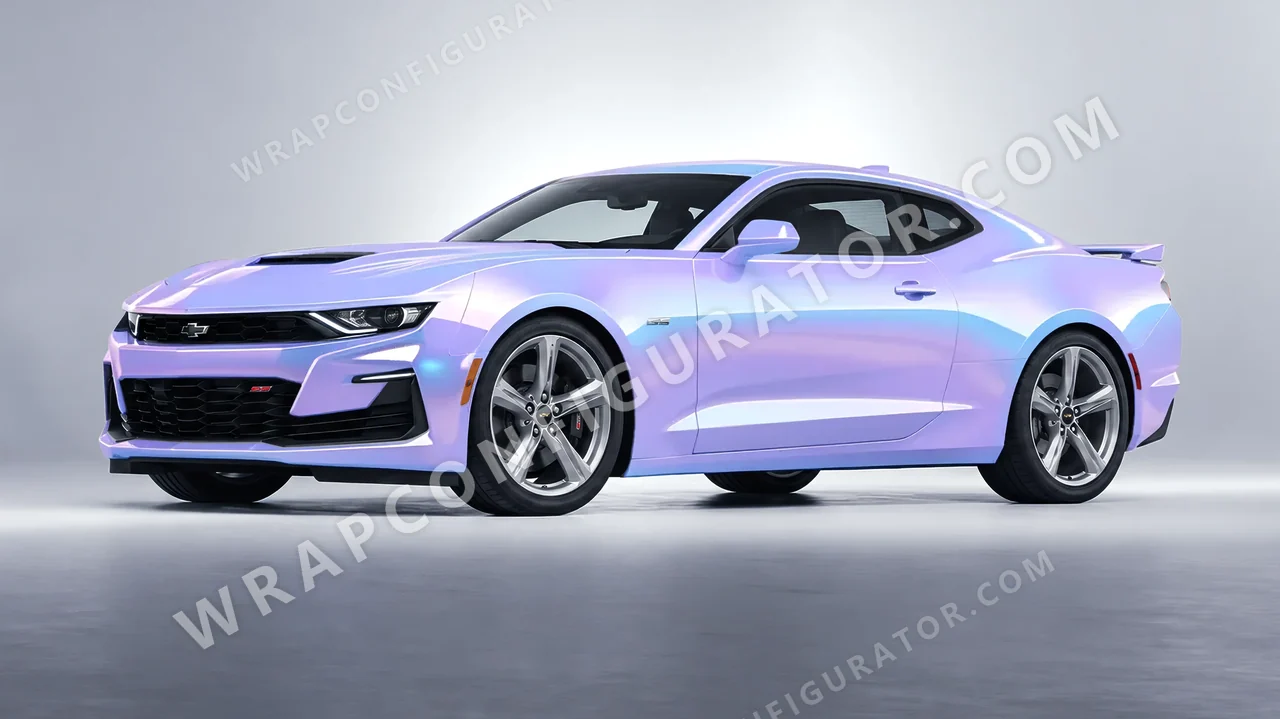 Purple Chevrolet Camaro SS 2020 wrapped in Colourshield PPF by HyperPro Aurora Purple CGM08-P