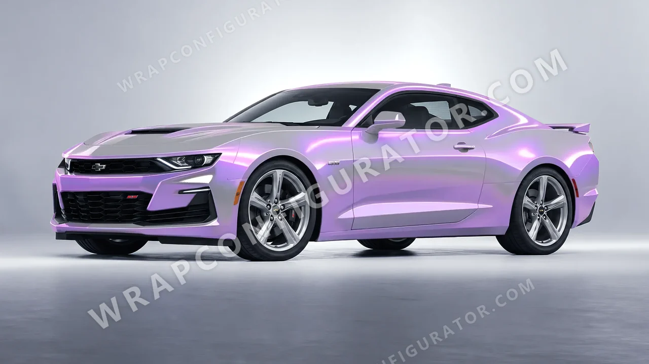 Purple Chevrolet Camaro SS 2020 wrapped in Colourshield PPF by HyperPro Gray Purple CGM07-P