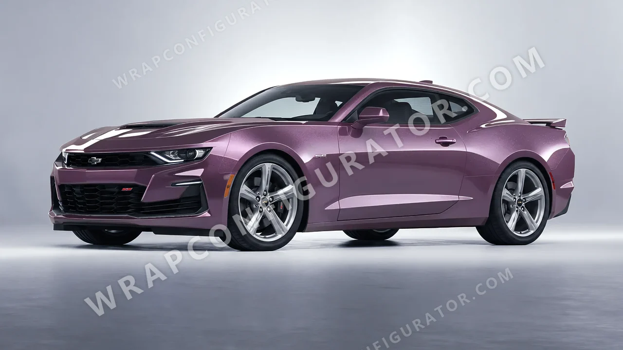 Purple Chevrolet Camaro SS 2020 wrapped in Colourshield PPF by HyperPro Smoke Purple GAF22-P