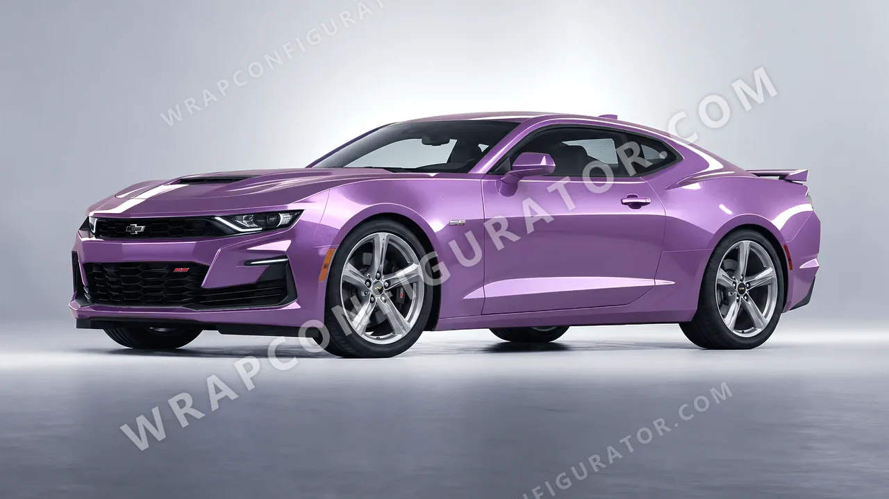 Purple Chevrolet Camaro SS 2020 wrapped in Colourshield PPF by HyperPro Wisteria Purple GAF50-P