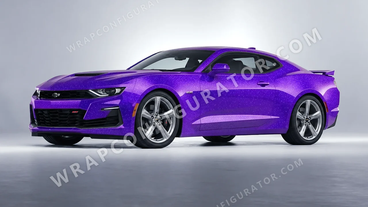 Purple Chevrolet Camaro SS 2020 wrapped in ORACAL Enchanted Violet 970RA-185G