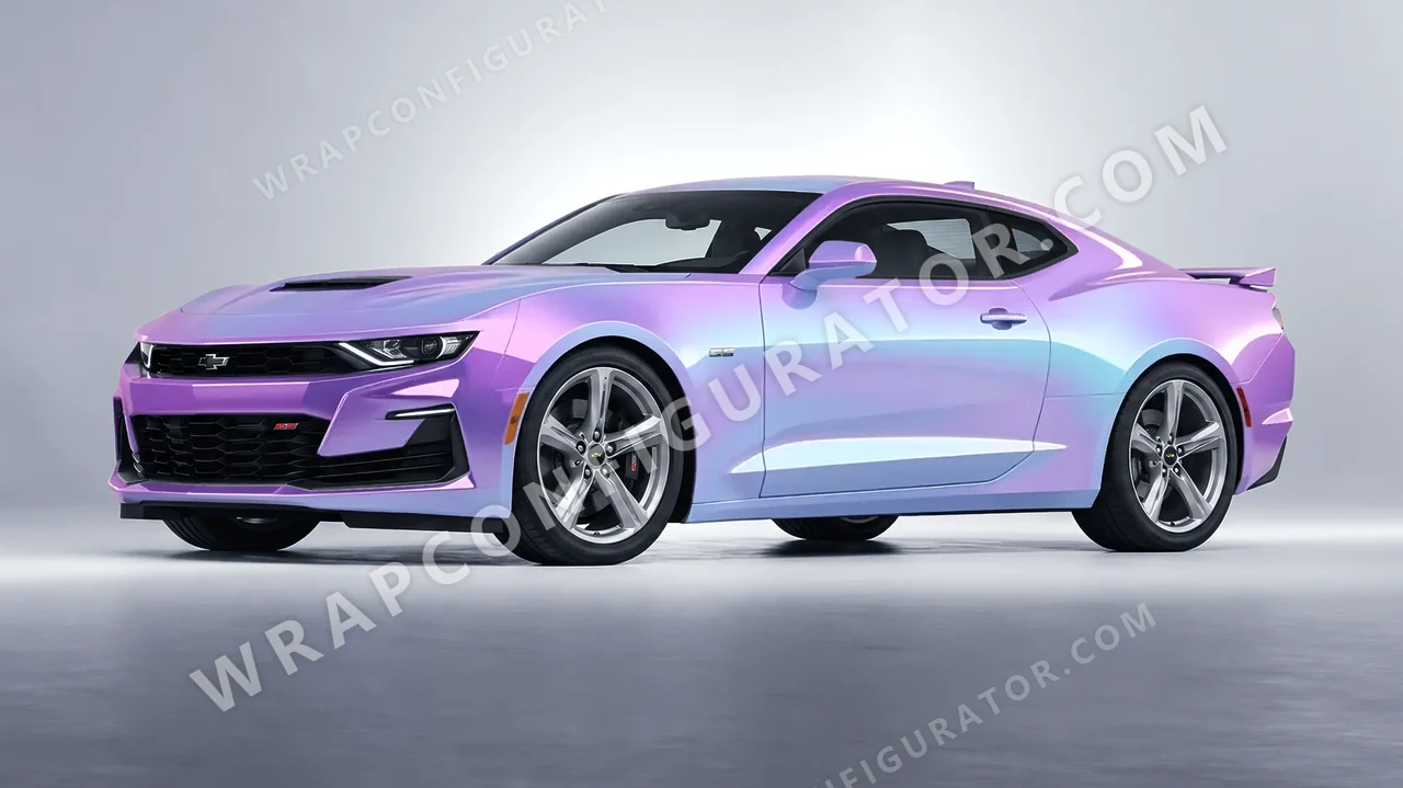 Purple Chevrolet Camaro SS 2020 wrapped in ORACAL Gloss Amethyst 970RA-316G