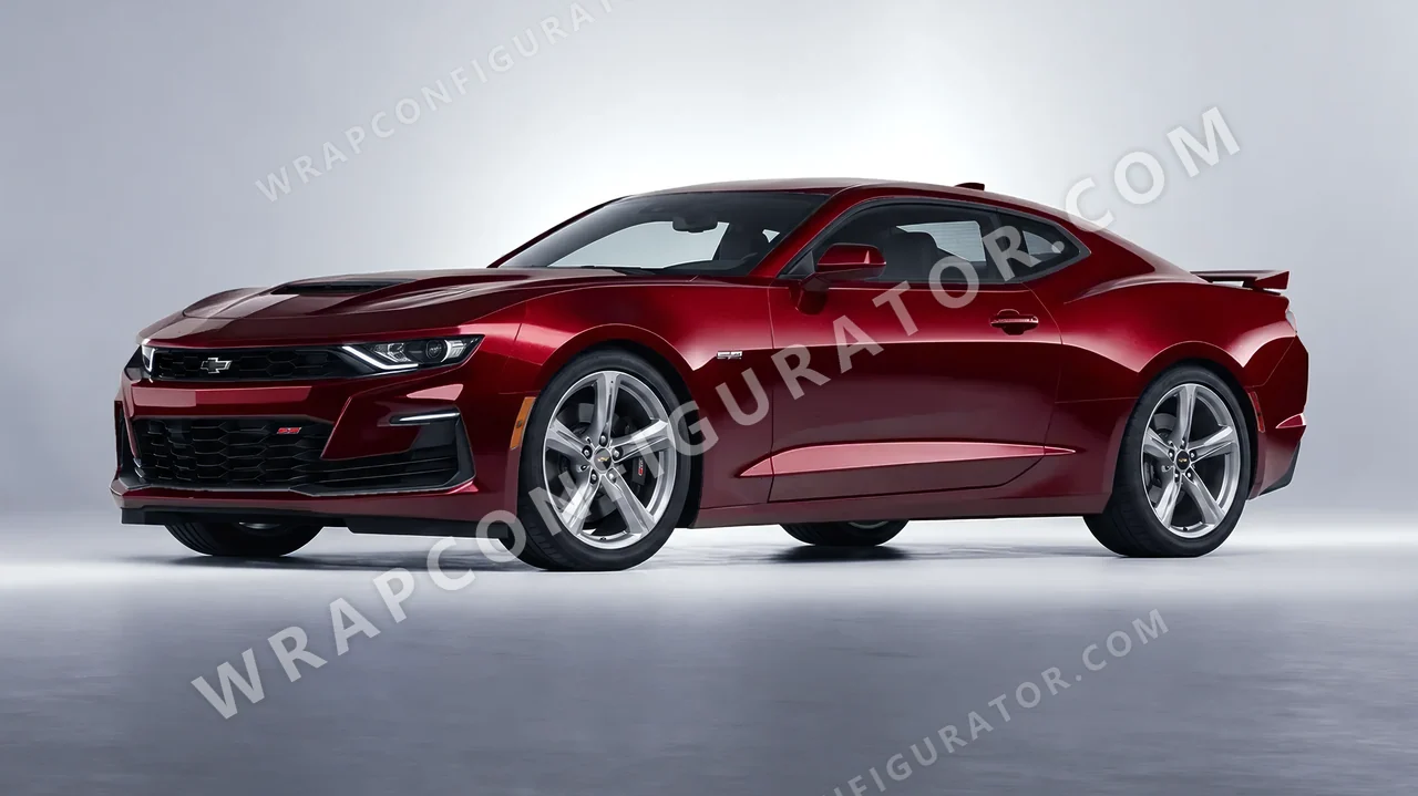 Red Chevrolet Camaro SS 2020 wrapped in Colourshield PPF by HyperPro Blood Red HGM75-P