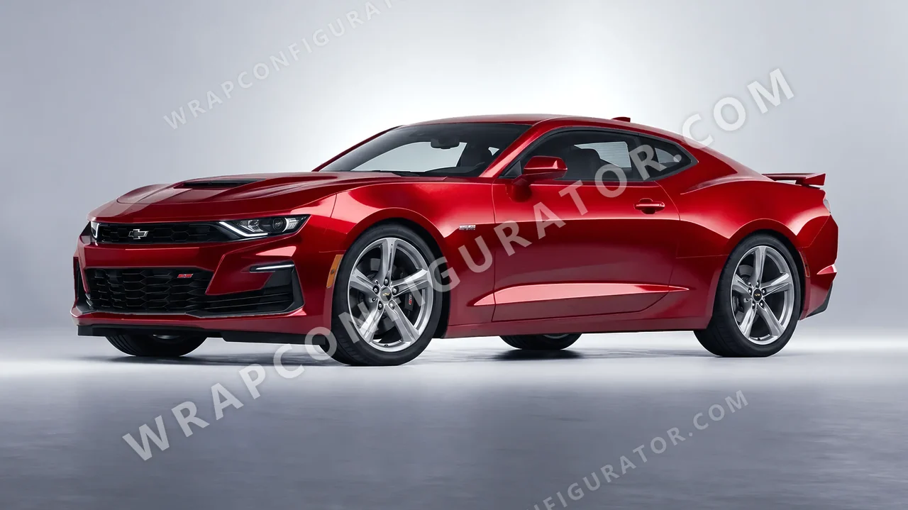 Red Chevrolet Camaro SS 2020 wrapped in Colourshield PPF by HyperPro Bright Red HGM34-P