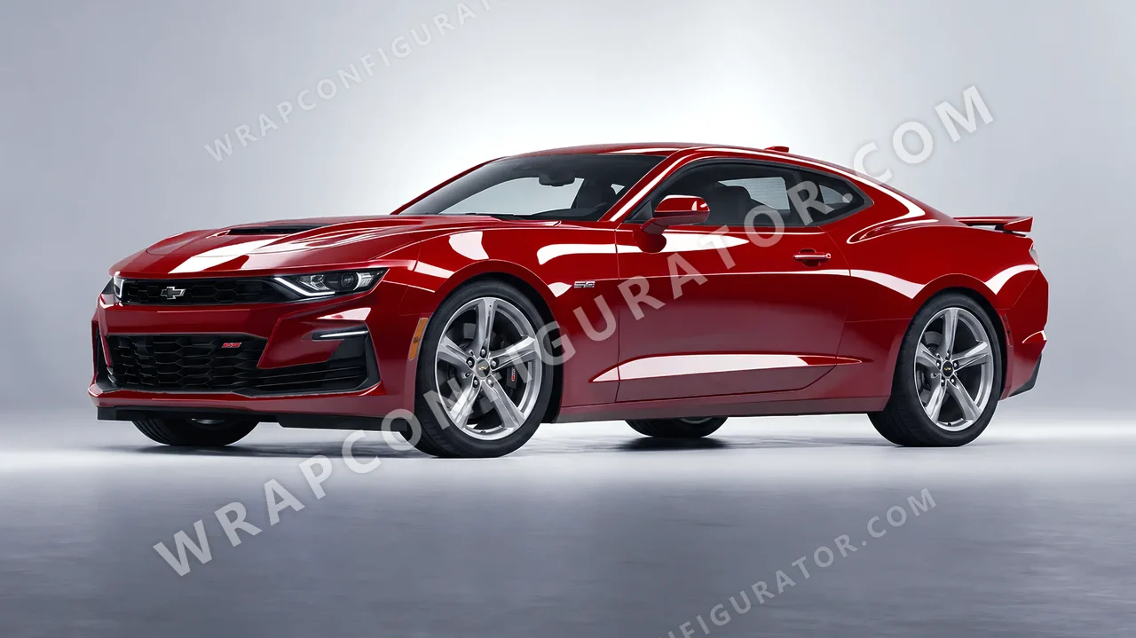 Red Chevrolet Camaro SS 2020 wrapped in Colourshield PPF by HyperPro Fiery Red HGF83-P