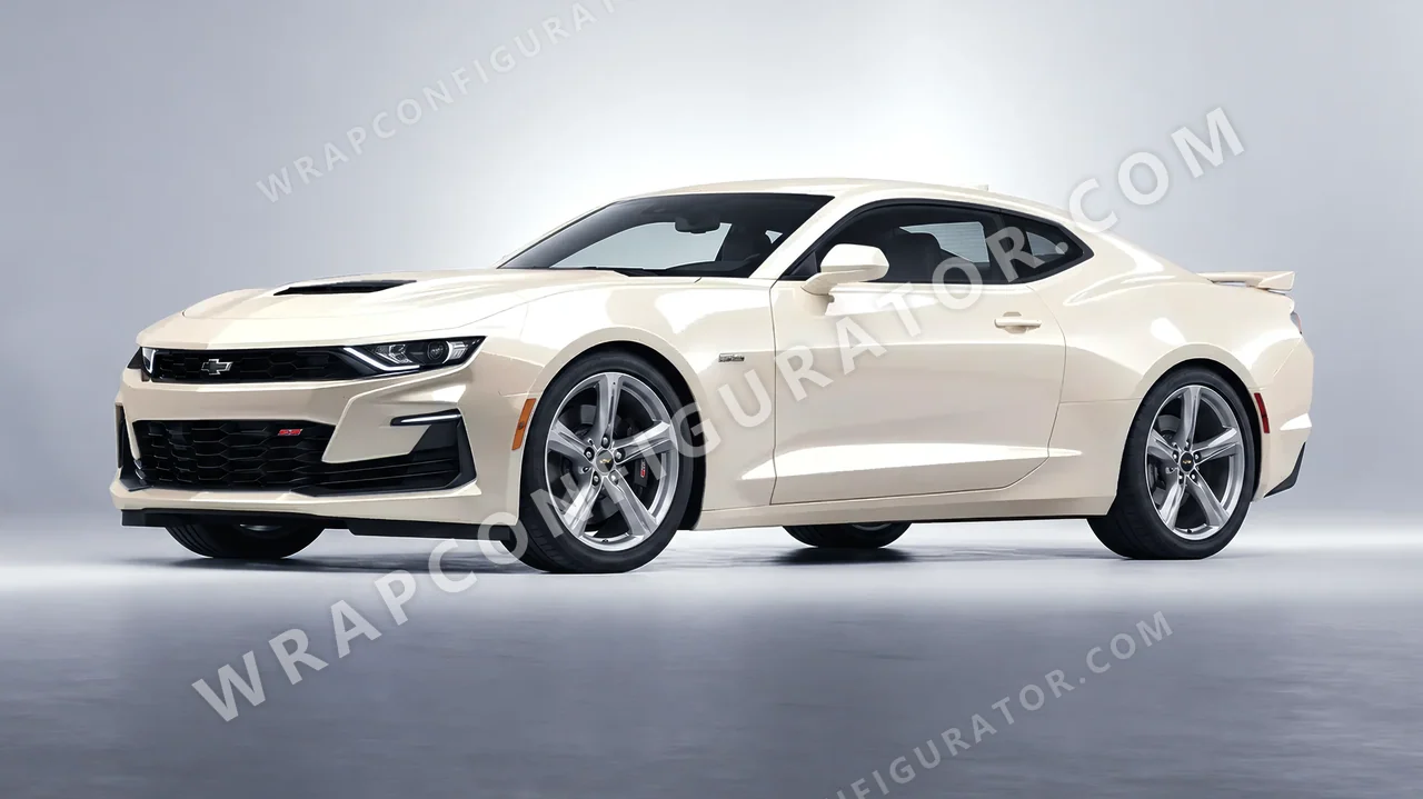 White Chevrolet Camaro SS 2020 wrapped in Colourshield PPF by HyperPro White GAF42-P
