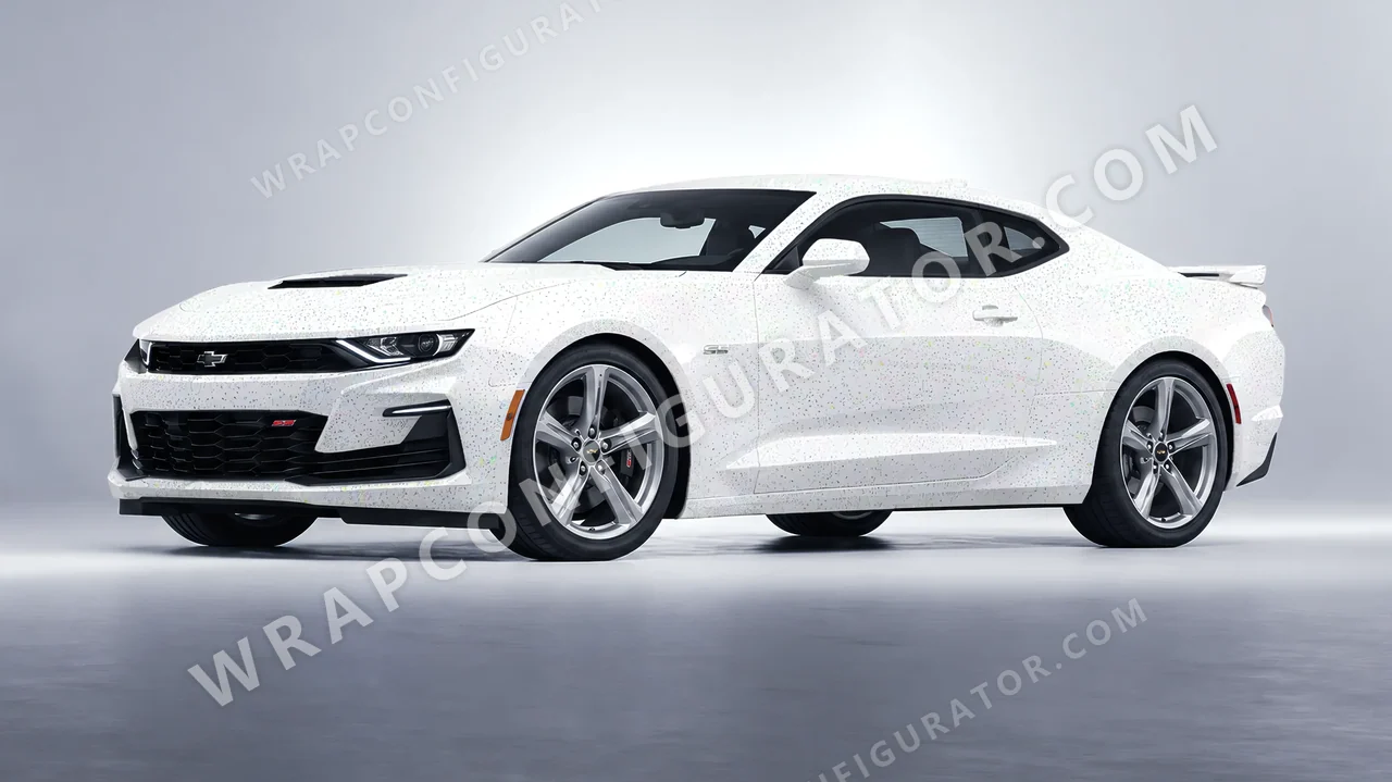 White Chevrolet Camaro SS 2020 wrapped in Colourshield PPF by HyperPro White GLF02-P